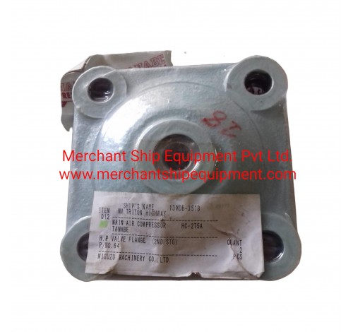  H.P VALVE FLANGE (2ND STAGE) FOR TANABE HC-275A P/N: 64